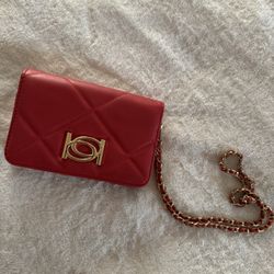 Bebe Red Cross Body purse 
