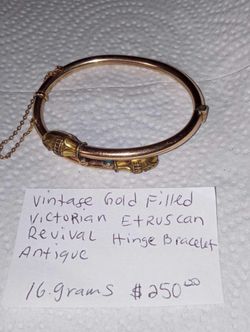 Bracelet 10kt Golf Filled VTG Victorian Etruscan PLEASE READ DESCRIPTION BEFORE CONTACTING ME