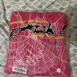 Pink Spider Hoodie Size L 