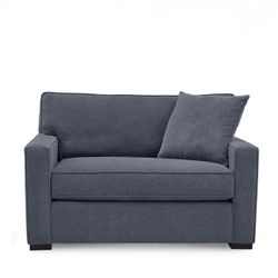 Gray sleeper sofa love seat for one/ Pulls Out 