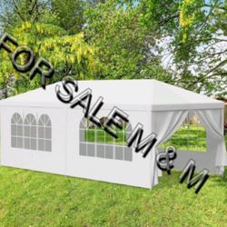 10x20 Canopy with Sidewalls, Canopy Tent for Parties Event Wedding, Commercial Canopy, All Season Wind UV 50+ & Waterproof 