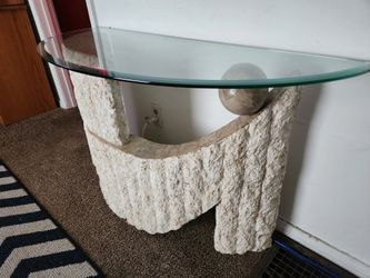 Tessellated Stone Console Table