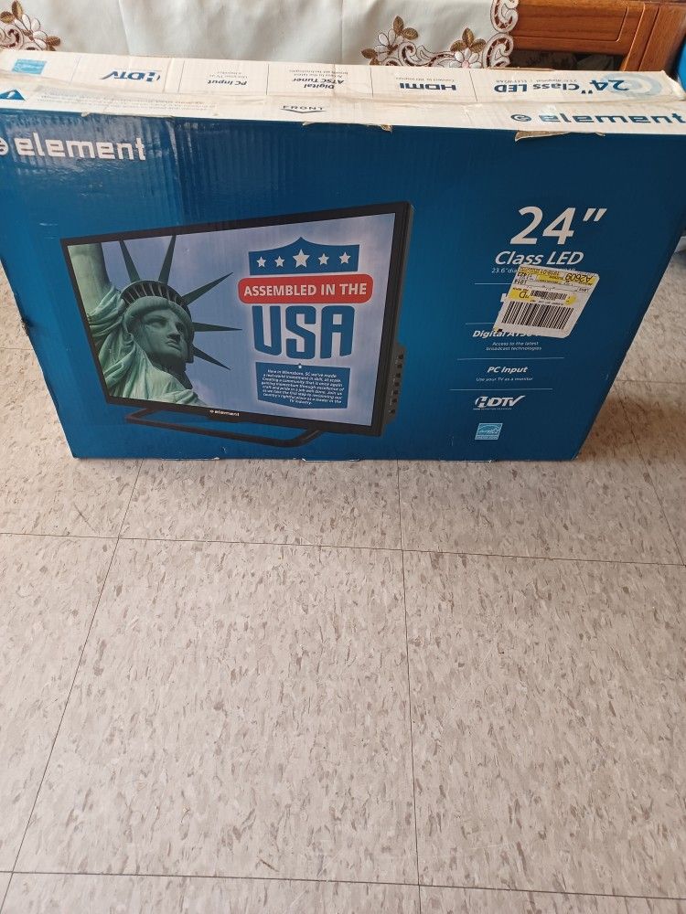 ELEMENT 24 INCH TV ITS NOT SMART TV, OPEN BOX LIKE NEW ONLY PICK UP