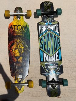 Atom and Sector Nine “Alt. Energy Vehicles” Longboards