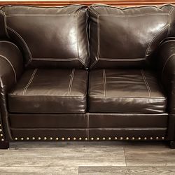 Leather Twin Sleeper Sofa