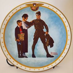 Norman Rockwell’s Home of the Brave “Back to His Old Job” Plate#3097