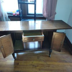 Antique Sewing Table Desk