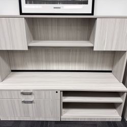 New - Credenza With Hutch And Storage 