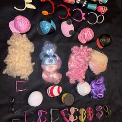 LOL Hats, Hair, Cups, Snap Crackle and Pop hats- mixed set - 45pcs- LOTZ