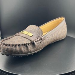 Michael Kors Everett Flat Loafers Brown Authentic 