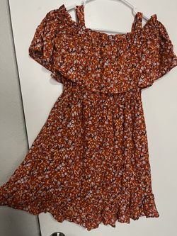 Floral Off Shoulder Dress With Straps