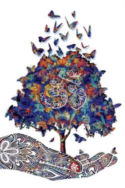 Om tree wall art Unframed Unstreched wall decor