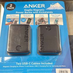 2-pack of Anker MagGo Magnetic Power Banks with Kickstands.  $45