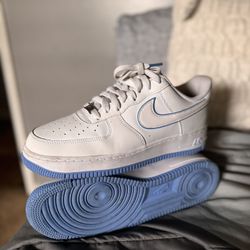 Blue Nike Air Force Ones 