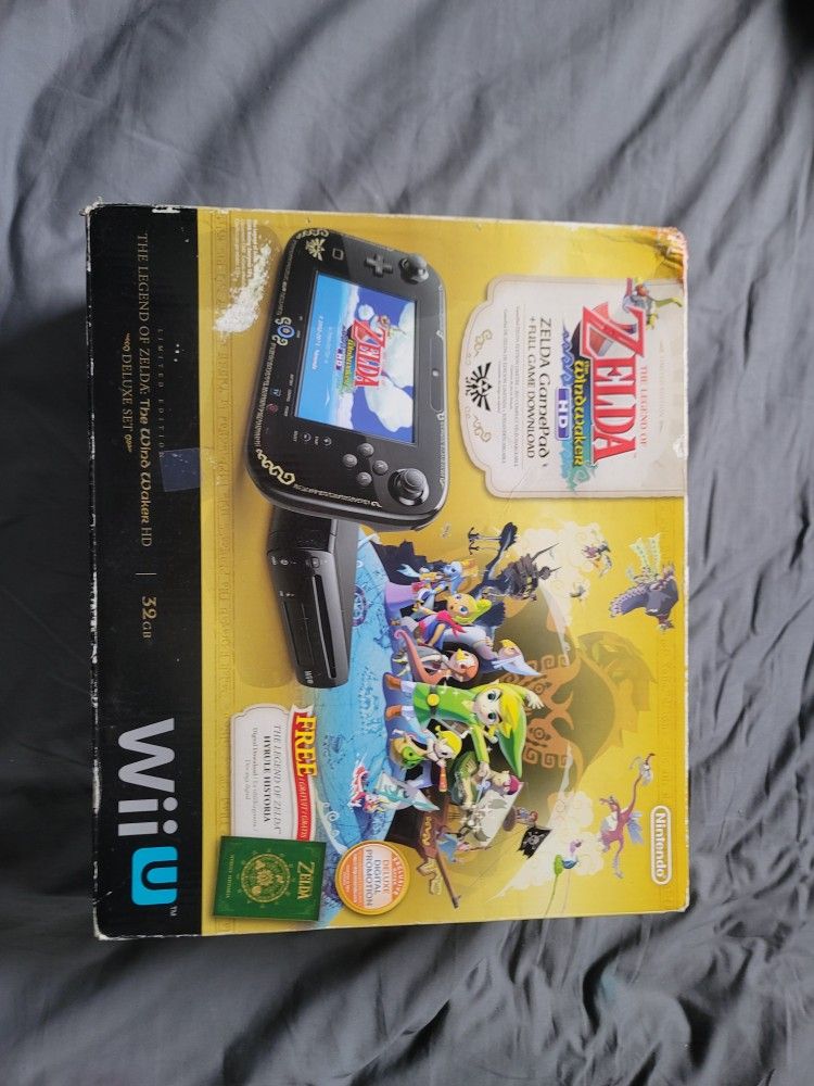 Nintendo wii u zelda wind waker hd console - video gaming - by