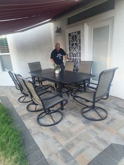 Patio table 8 chairs