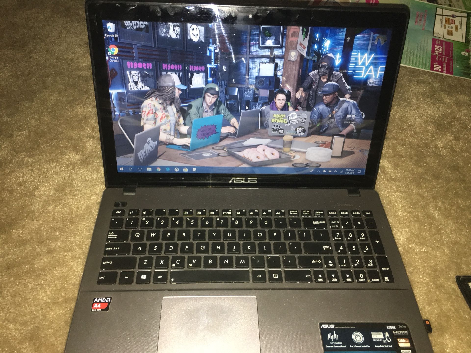 ASUS X550E Touch Screen Laptop