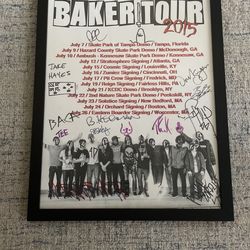 Baker Skateboards Team 2015 Singed Poster