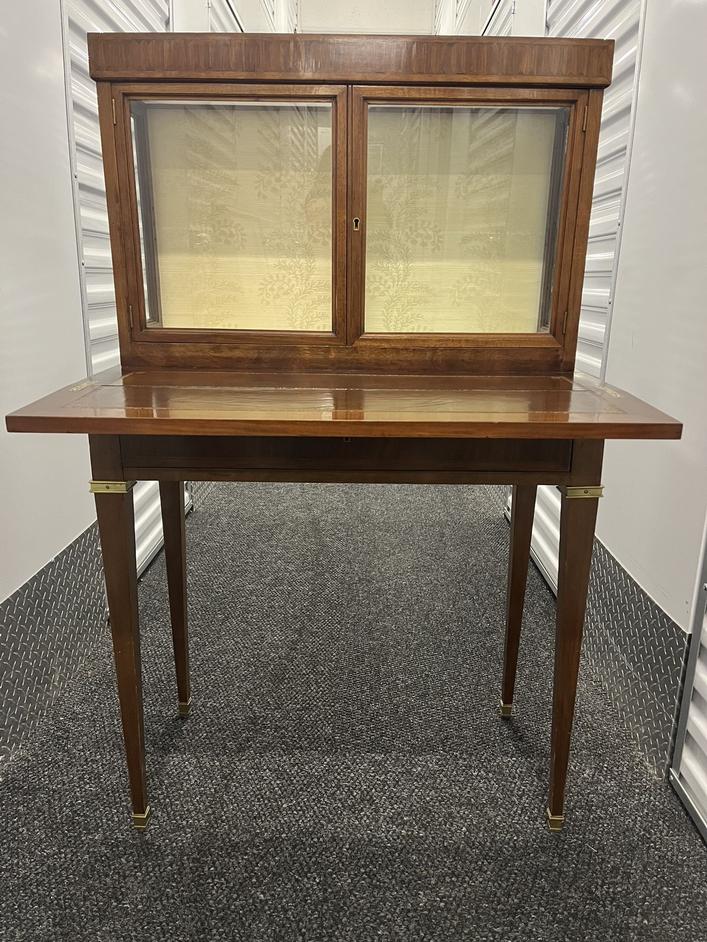 Antique display case/desk