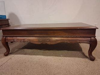 Wooden Coffee Table, 2 End Tables, and Console Table