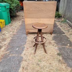 Antique Industrial Stool