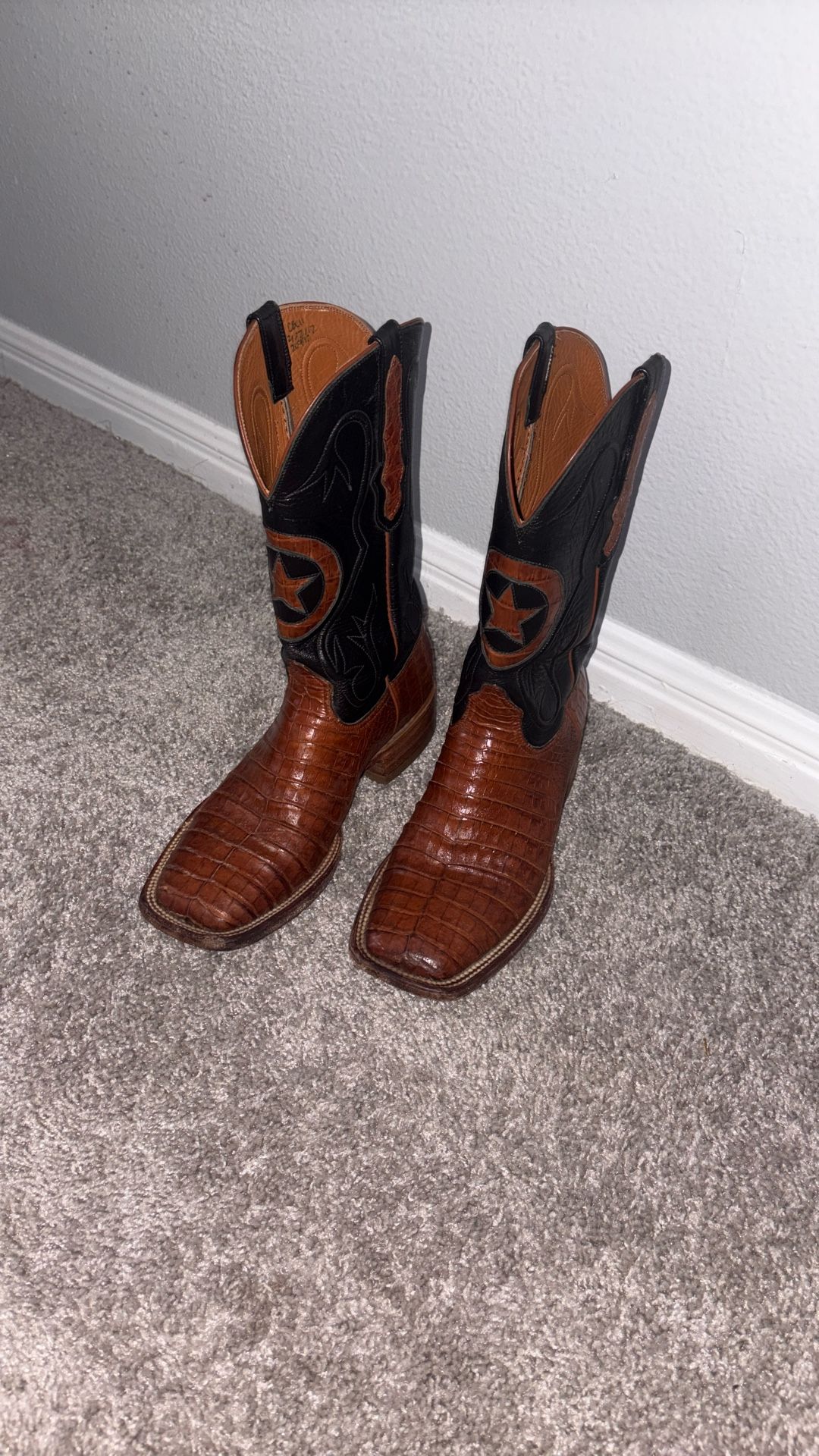 Men’s Black Diamond Alligator Boots