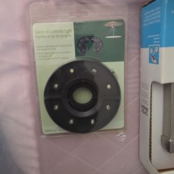 Outdoor Picnic Patio Camping Table Clamp-On LED UMBRELLA LIGHT 0255245 CUL-38R $5