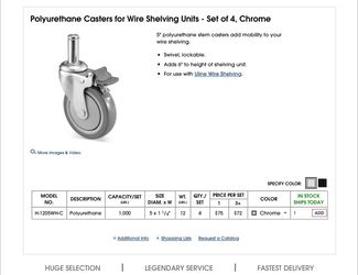 Shelf wheels addition