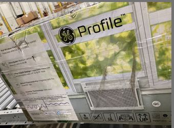 GE Profile ClearView Inverter Window Air Conditioner Unit, 12,200 BTU, Energy Efficient Cooling Up To 550 Sq Ft., Ultra Quiet, SMART Home Capable, Inc