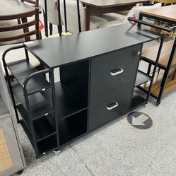 Black Lateral File Cabinet – Durable & Spacious Storage X003YPXPHT