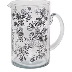 Temp-tations Floral Lace 2.5-Quart Glass Pitcher