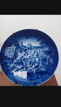 THANKS GIVING -BABARIA GERMANY FIRST LIMITED EDITION PORCELAIN PLATE 9"