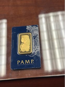Gold ounce bar