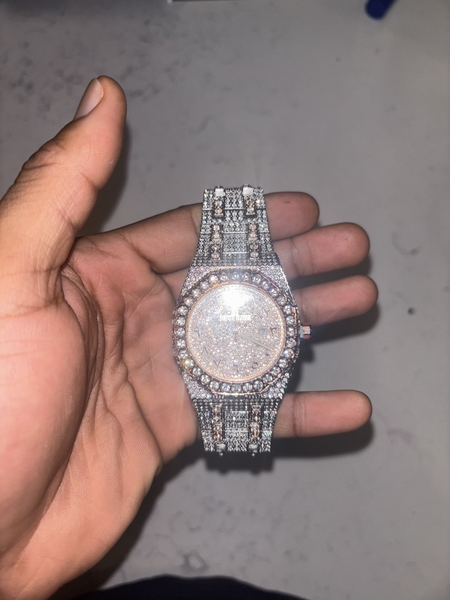 Iced Out Moissanite AP