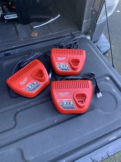 Milwaukee M12 Chargers With Bag