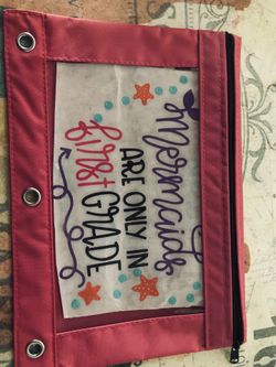 Customized pencil pouches