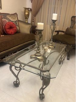 Living room glass tables -set of two
