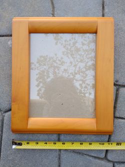 8"x10" Solid Wood Picture Frame With Glass