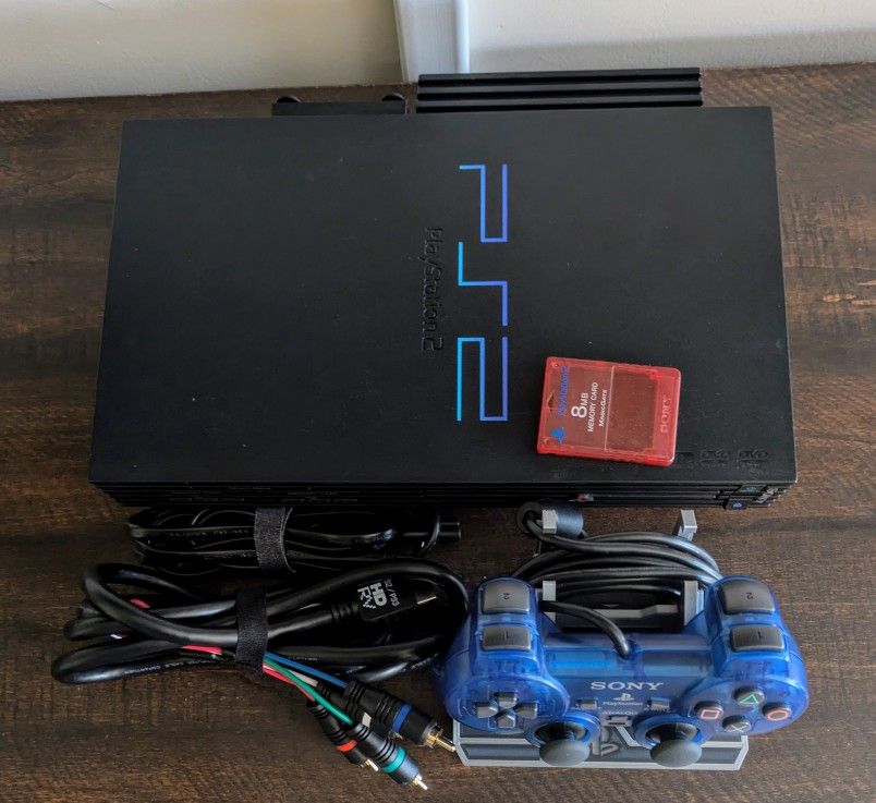 PlayStation 2 PS2 SCPH-50000 Bundle With Accessories Modded With Upgrades