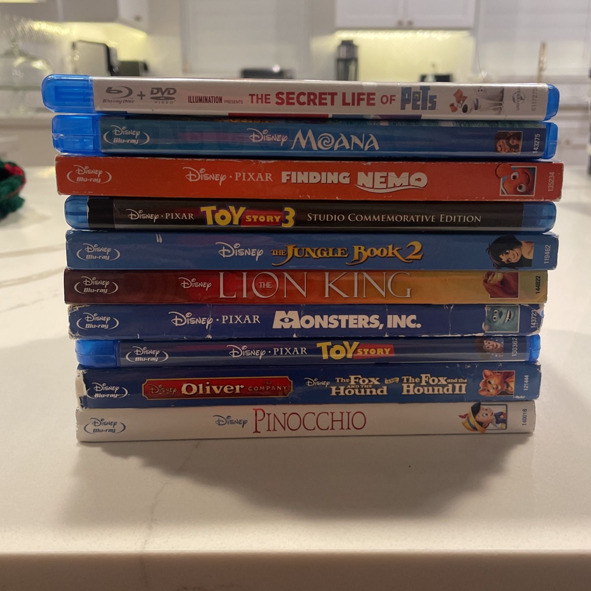 10 Disney Blu-ray Dvd Movies