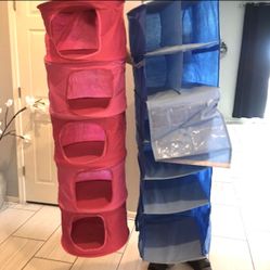 2 CLOSET ORGANIZERS LIKE NEW 