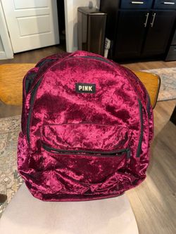 Victoria's Secret PINK Crushed Velvet Backpack