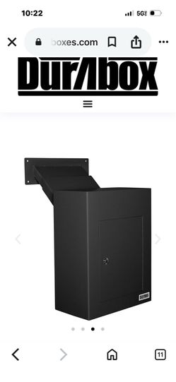 DuraBox D700 Through.... Safe Mail Box (Black)