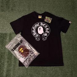 Bape x Chrome Black Tee
