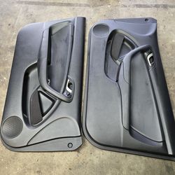 Acura rsx type s 2003 black door panels both complete clean parts