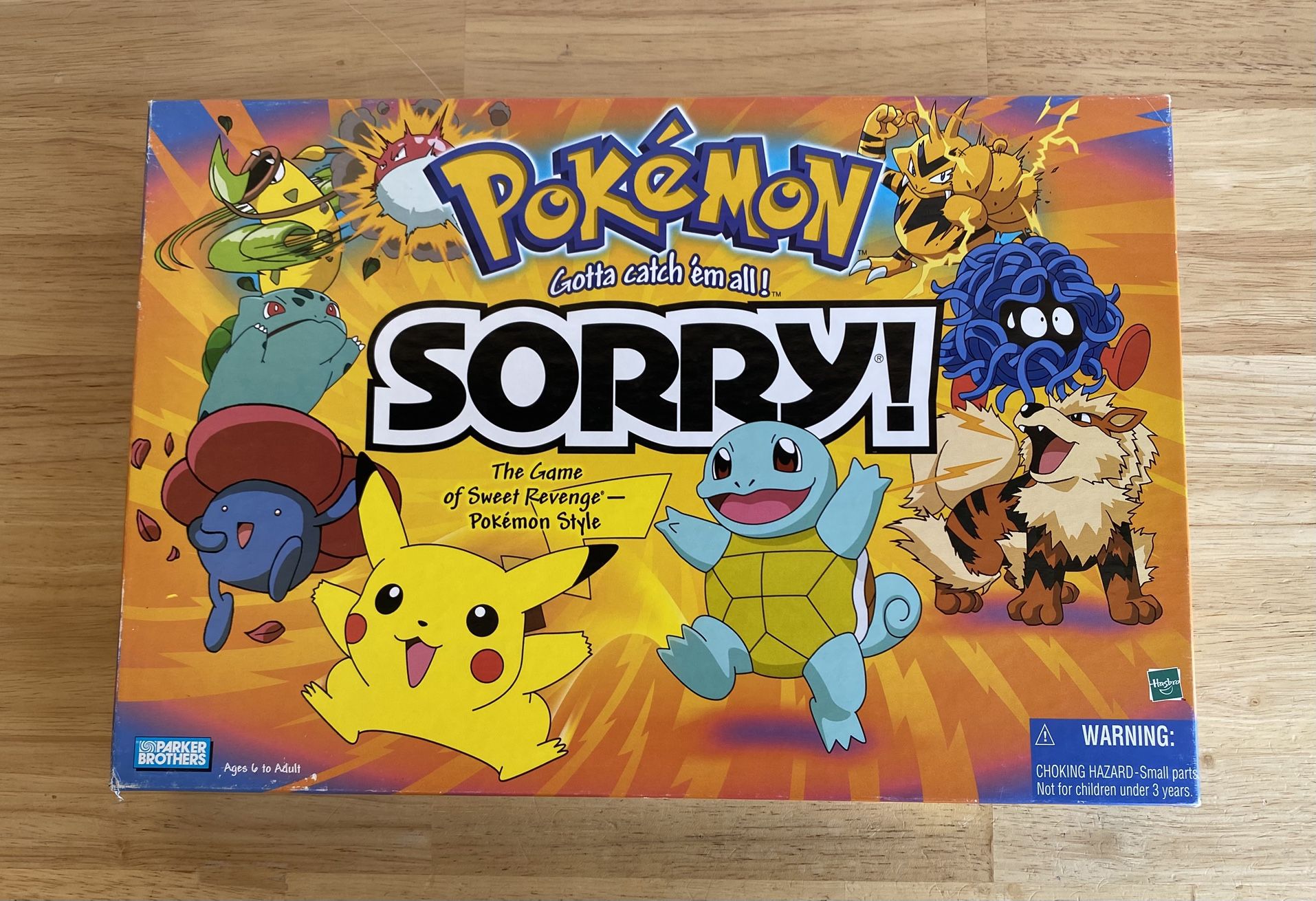 Pokémon Sorry Board Game 100% COMPLETE