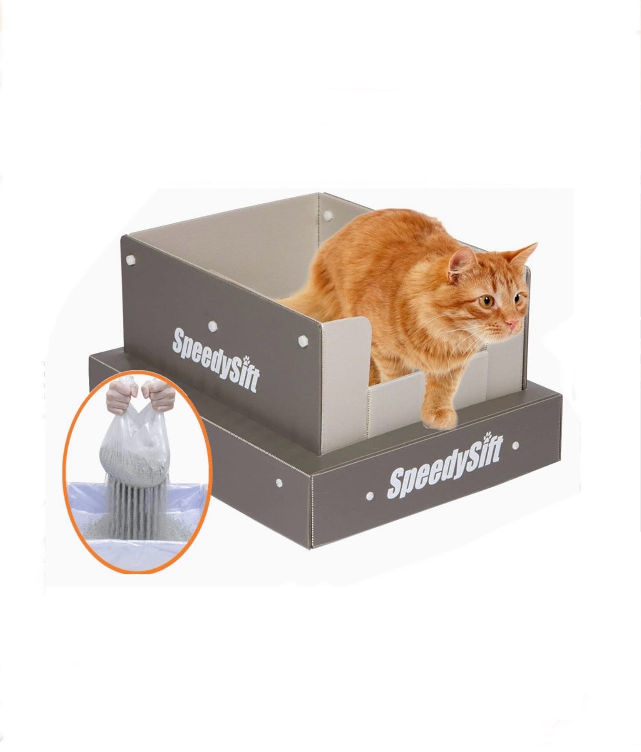 SPEEDYSIFT V1 Open-Top Litter Box Kit, with 56ct Sifting Liners BRAND NEW! PICK UP IN CORNELIUS 