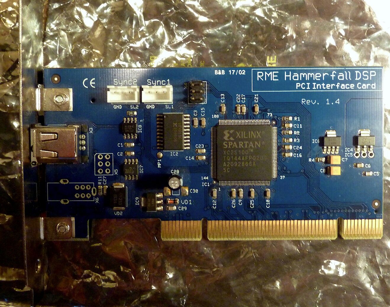 RME HDSP PCI card hammerfall multiface digiface