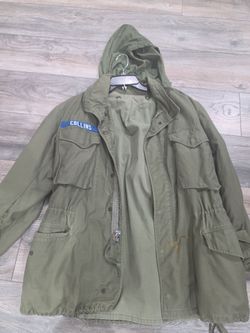 Army original jacket thick large vintage Glendora pick up