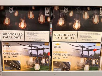 48’ Outdoor LED Cafe String Lights Brand New In Box